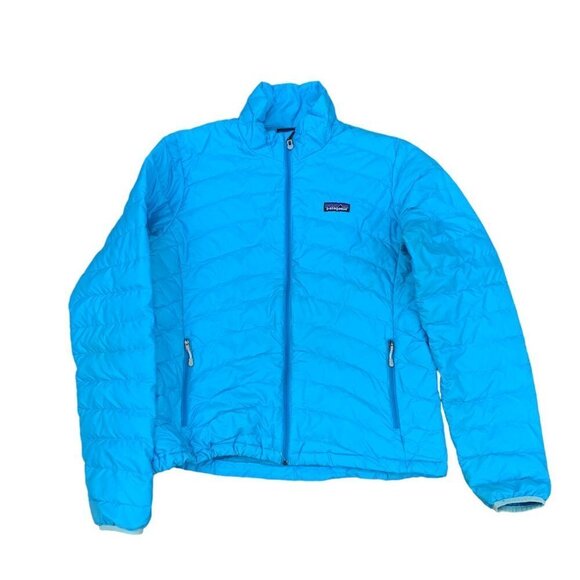 2013 Patagonia Down Jacket Sweater Blue Large - Picture 1 of 9